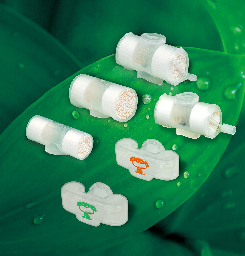 ①サーモベントT(人工鼻) ５０個 ②カニューレホルダー 成人用 11本